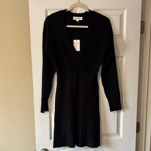 Lucky Brand Black Long Sleeve Dress NWT, M